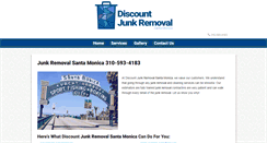Desktop Screenshot of discountjunkremovalsantamonica.com